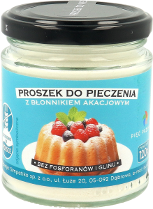 Proszek do pieczenia z błonnikiem akacjowym bezglutenowy BIO 140 g - Pięć Przemian