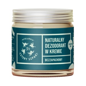 Dezodorant w kremie bezzapachowy z dodatkiem sody 60 ml - Cztery Szpaki