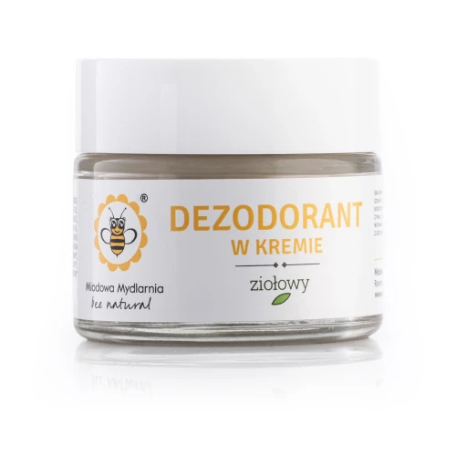 Dezodorant w kremie Ziołowy 55 g - Miodowa Mydlarnia