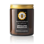Zmysłowa Magnolia świeca z wosku sojowego 180 ml - Miodowa Mydlarnia