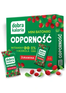 Mini batoniki Odporność Żurawina 6 sztuk - Dobra Kaloria
