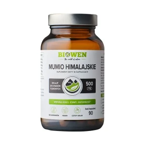 Mumio himalajskie shilajit 20% kwasów fulwowych 90 kapsułek - Biowen