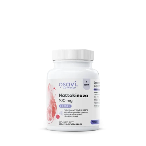 Nattokinaza 100 mg  60 kapsułek - Osavi