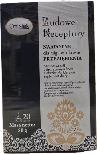 Ludowe Receptury Napotne dla ulgi w okresie przeziębienia - 20 saszetek - Mir-Lek