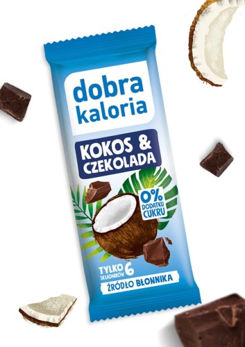 Baton kokos & czekolada 33 g - Dobra Kaloria
