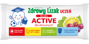 Zdrowy lizak Uczeń Active dla aktywnych bez cukru - Starpharma 