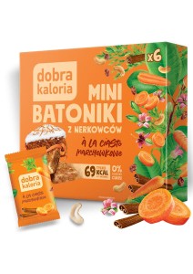 Mini batoniki a'la ciasto marchewkowe z nerkowców 6 sztuk - Dobra Kaloria