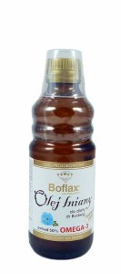 PRZECENA! (krótki termin) Olej lniany Boflax do diety dr Budwig 250 ml - Instytut WNiRZ