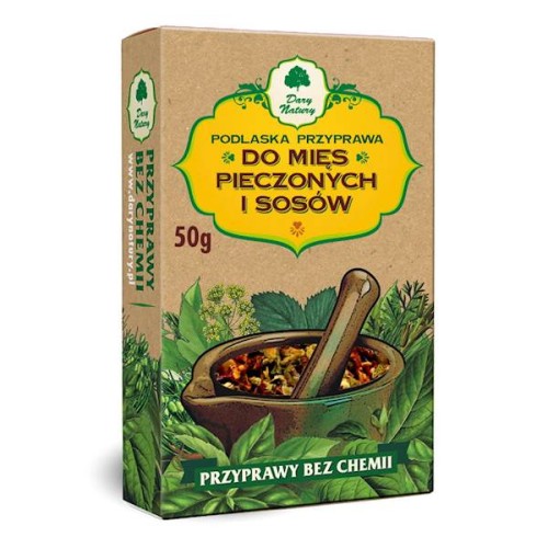 Podlaska przyprawa do mięs pieczonych i sosów 50 g - Dary Natury
