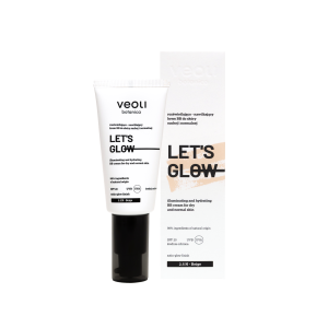 Rozświetlająco-nawilżający krem BB do skóry suchej i normalnej 2,5 N Beige Let's Glow 30 ml - Veoli Botanica