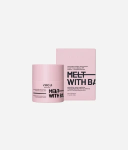 Emulgujące masełko seboregulujące do zmywania makijażu i SPF do skóry z niedoskonałościami Melt with Balance 40 g - Veoli Botanica