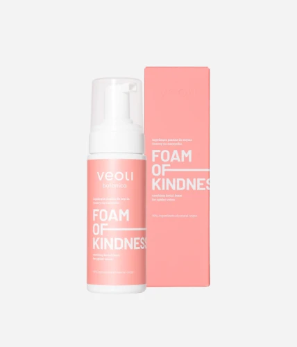 Łagodząca pianka do twarzy na naczynka Foam of Kindness 150 ml - Veoli Botanica