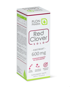 Red Clover Solo ekstrakt 600 mg czerwona koniczyna 100 ml - Plon Pharm
