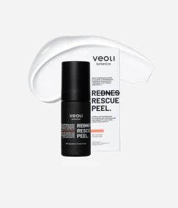 Kojąco-wygładzający peeling na naczynka z ultradelikatnym kompleksem kwasowym 9% i ekstraktem z liści wąkroty azjatyckiej 1% Redness Rescue Peel 30 ml - Veoli Botanica