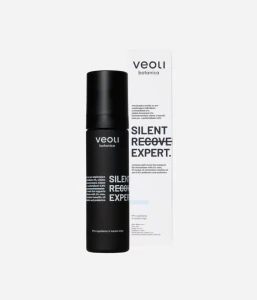 Wyciszająca maska na noc wspierająca mikrobiom z mocznikiem 2%, olejem konopnym 2%, fermentowanym olejem z kamelii oraz pre- i probiotykami 0,8% Silent Recovery Expert 50 ml - Veoli Botanica