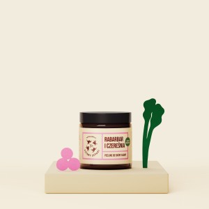 Peeling do skóry głowy Rabarbar i Czereśnia 120 ml - Cztery Szpaki