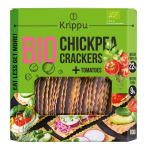 Krakersy proteinowe z ciecierzycy z pomidorem BIO 80 g - Krippu