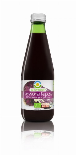 Sok z czerwonej kapusty kiszonej BIO 300 ml - Bio Food