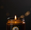 Elegancka Wanilia świeca z wosku sojowego 180 ml - Miodowa Mydlarnia