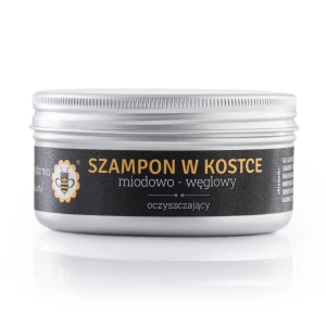 Szampon w kostce miodowo-węglowy 70 g - Miodowa Mydlarnia