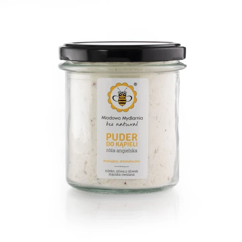 Puder do kąpieli Róża Angielska 180 g - Miodowa Mydlarnia