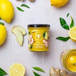 Miód z imbirem i cytryną 430 g - Pasieki Rodziny Sadowskich