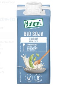 Krem sojowy do gotowania i pieczenia bezglutenowy BIO 200 ml - Natumi