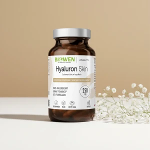 Hyaluron Skin kwas hialuronowy, witamina C, ekstrakt z granatu 60 kapsułek - Biowen