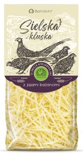 Makaron z jajami bażancimi krajanka BIO Sielska Kluska 250 g - Bartolini