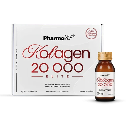 Kolagen 20 000 Elite shoty 20 szt x 60 ml - PharmoVit
