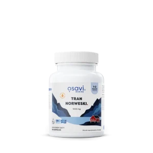 Tran Norweski 1000 mg smak cytrynowy 60 kapsułek - Osavi