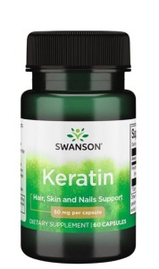 Keratin keratyna 50 mg 60 kapsułek - Swanson