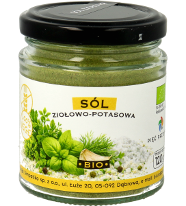 Sól ziołowo potasowa BIO bezglutenowa 120 g - Pięć Przemian