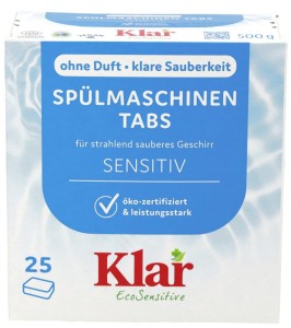 Tabletki do zmywarek ECO 25 szt - Klar