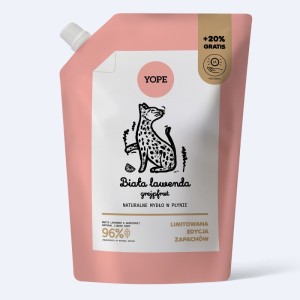 Mydło w płynie do rąk Biała Lawenda i  Grejpfrut refill 600 ml - Yope 