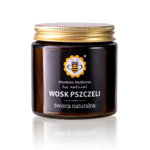 Świeca z wosku pszczelego 120 ml - Miodowa Mydlarnia