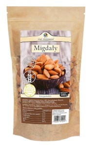 Migdały łuskane bezglutenowe 500 g - Pięć Przemian
