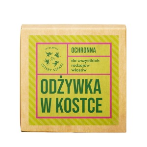 PRZECENA! (krótki termin) Odżywka do włosów ochronna Leśna Róża w kostce 55 g - Cztery Szpaki