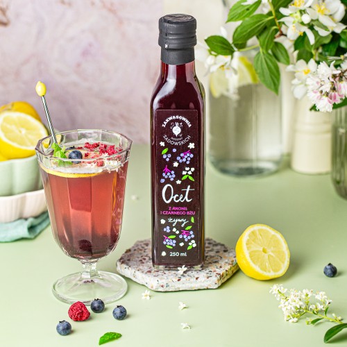 Ocet z aronii i czarnego bzu 250 ml - Zakwasownia Rodziny Sadowskich