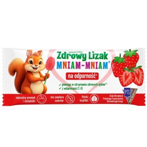 Zdrowy lizak Mniam-Mniam Truskawka z witaminą C i D - Starpharma