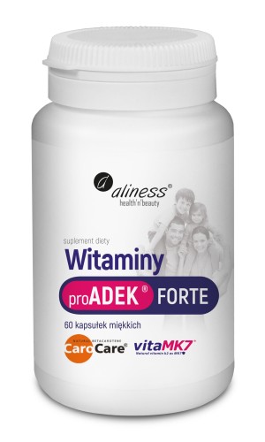 Witaminy Pro ADEK® FORTE 60 kapsułek miękkich - Aliness