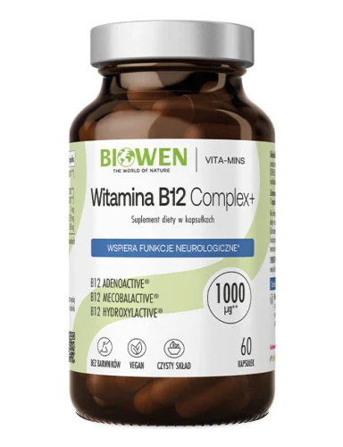 Witamina B12 Complex + 60 kapsułek - Biowen
