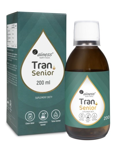 Tran Senior - olej z wątroby dorsza 200 ml - Aliness