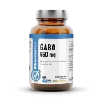 PRZECENA! (krótki termin) GABA kwas gamma-aminomasłowy 650 mg 60 kapsułek - PharmoVit