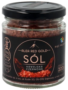 Sól hawajska czerwona Alea Red Gold 1-2 mm 200 g - Pięć Przemian