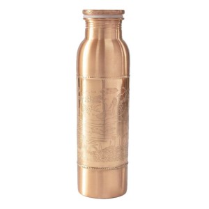 PRZECENA! 30% (produkt z defektem) Butelka miedziana na wodę Paradise 900 ml - Forrest and Love