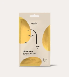 Glow Star Rozświetlająca maska w płachcie 1 szt - Resibo 
