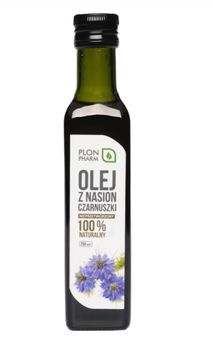 Olej z nasion czarnuszki zimnotłoczony 250 ml - Plon Pharm