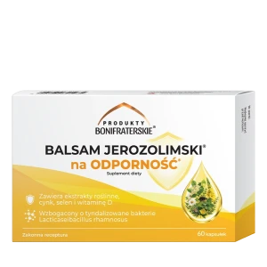 Balsam Jerozolimski na odporność 60 kapsułek - Produkty Bonifraterskie