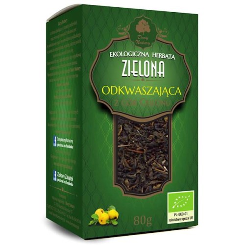 Herbata Zielona Odkwaszająca 80 g - Dary Natury